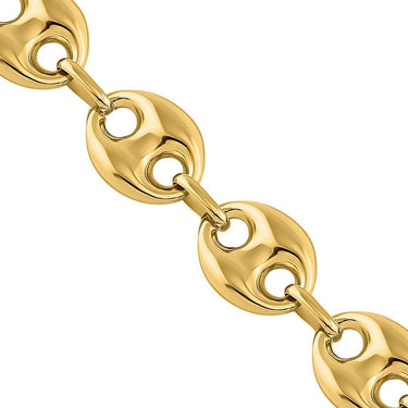 14k Yellow Gold Puff Link Chain 12.25 mm